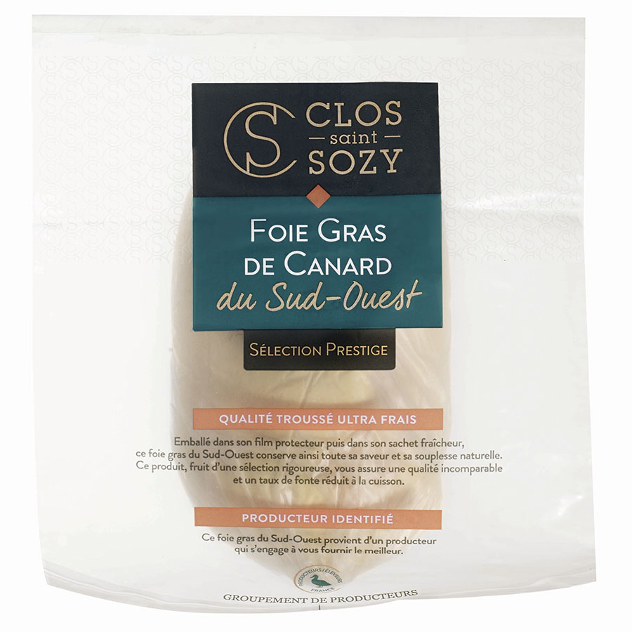 Foie gras de canard du Sud Ouest Selection Prestige troussé